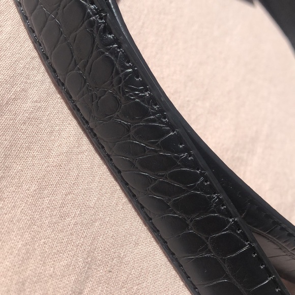 Le Chateau Black Snake Texture Belt - Picture 3 of 6